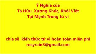 Ý Nghĩa của Tả Hữu, Xương Khúc, Khôi Việt Tại Mệnh Trong tử vi