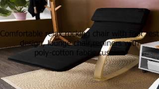 SoBuy Comfortable Relax Rocking Chair with Foot Rest Design