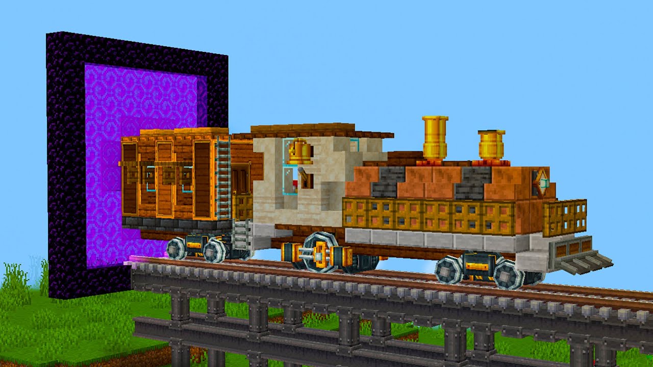 12. поезд в майнкрафте с модом create. 10. майнкрафт поезд мод traincraft. Minecraft mod create train.