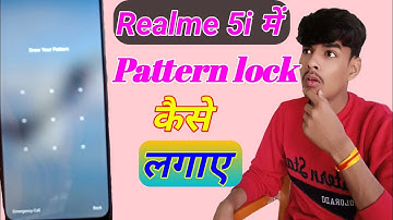 How to set pattern lock in Realme 5i