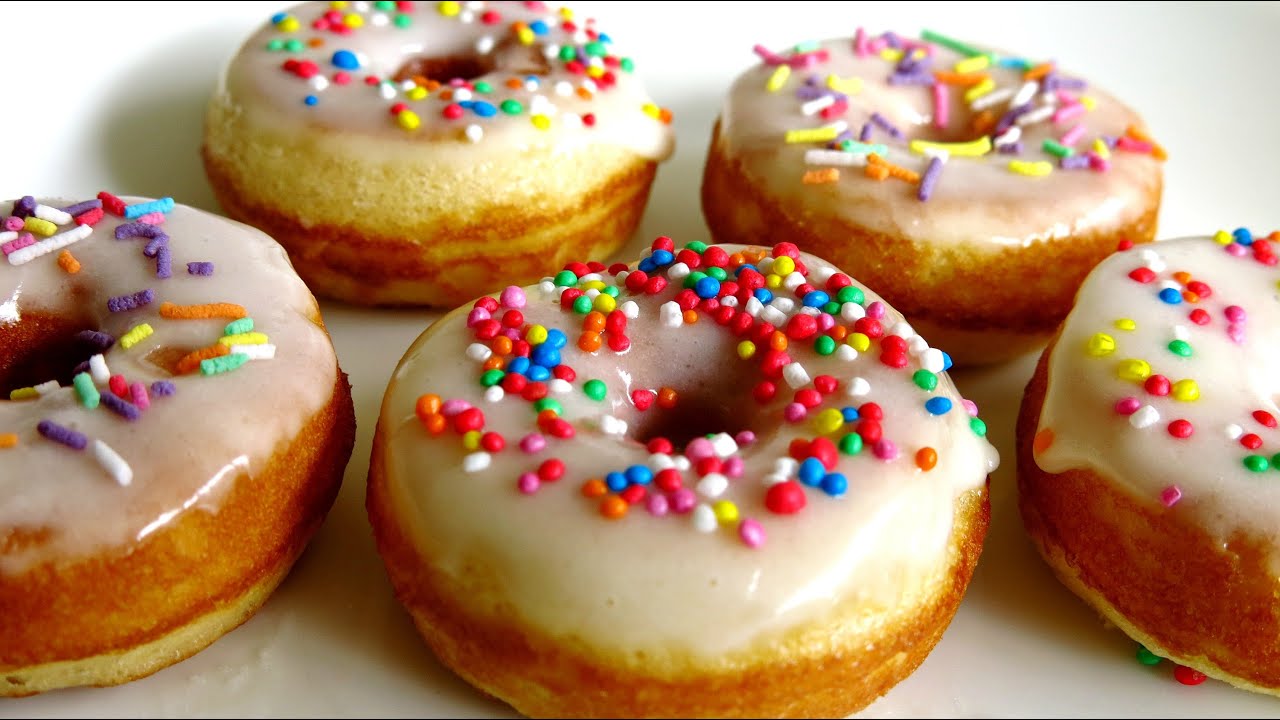 WHITE GLAZED MINI DONUTS | SimpleCookingChannel