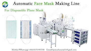 Fully automatic ear loop disposable surgical medical facial mask forming making machine