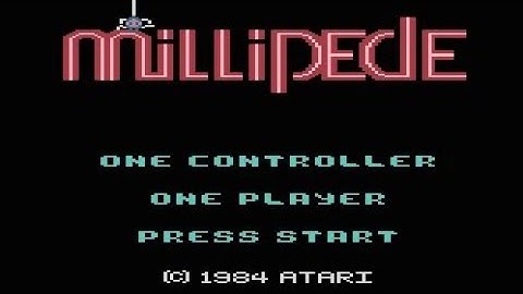 Millipede (Prototype) - Atari 5200 in RetroArch (1984)