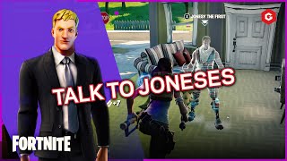 TALK TO THE JONESES AND WHERE TO FIND JONESY THE FIRST (FORTNITE SPIRE QUESTS)