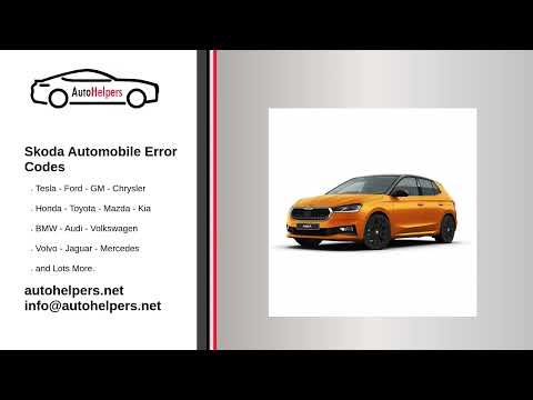 Skoda Automobile Error Codes