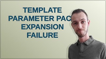 Template parameter pack expansion failure