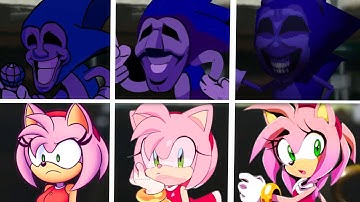 Sonic The Hedgehog Movie 2 Among Us Uh Meow All Designs Compilation (Majin sonic & Amy)