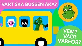 Bolibompa Mini: FRÅGEORD: Vart ska bussen åka?