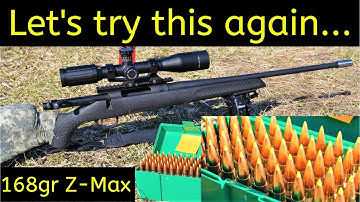 TC Compass Build Part 5 Load Development; Hornady 168g Z-Max Second Attempt