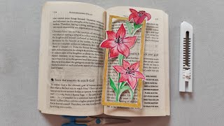 #bookmarks | creative bookmark ideas | #flowers #floralbookmark #creativebookmarks unique bookmark|