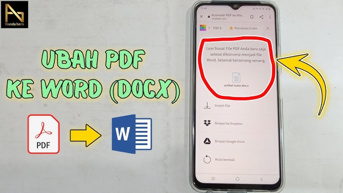 Convert Pdf To Word (docx) - Step-by-step 2024