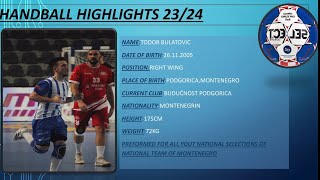 Todor Bulatovic - Handball Highlights (season2023/2024)