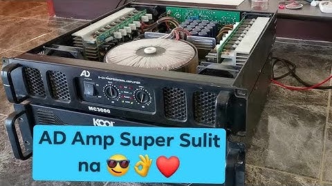 AD MC3000 Power Amp Cleaning and Bridge Mode Testing