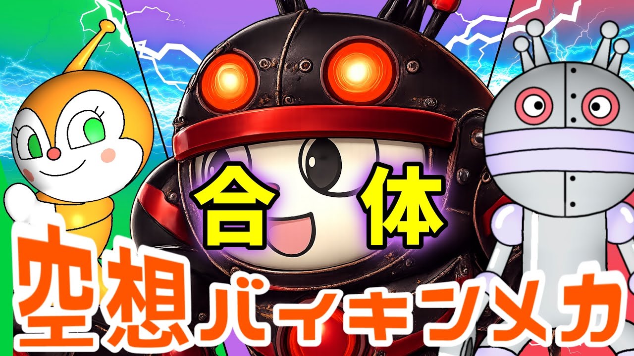 ドキンちゃん × だだんだん2号（ 空想バイキンメカ 162 ）【アニメ