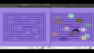 Speed of moving 16 monochrome/color soft sprites on 80x50 resolution screenshot 5