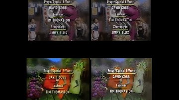 Barney Credits Comparison (Original vs Screener Version)