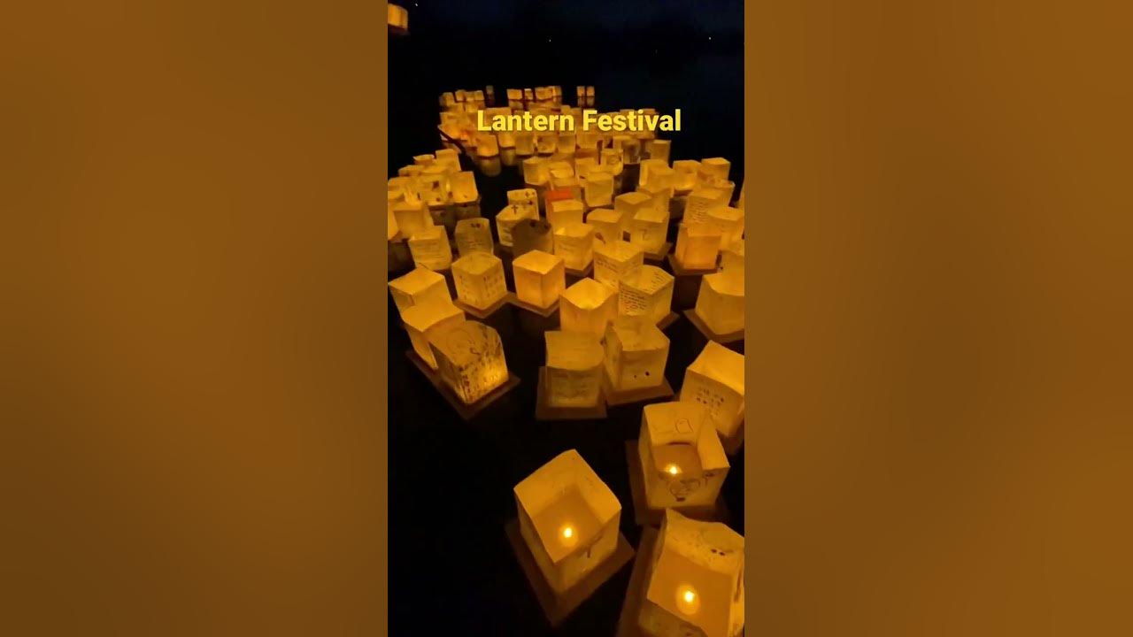 Water lantern festival in Los Angeles YouTube