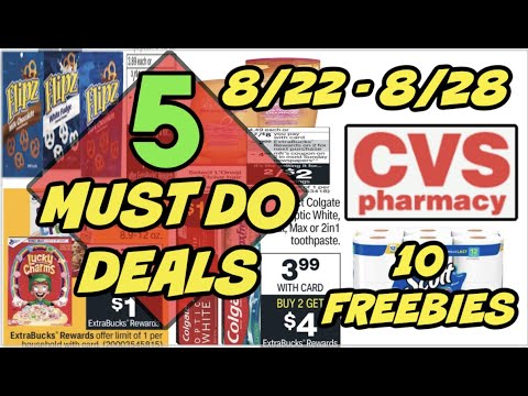 5 MUST DO CVS DEALS 8/22 – 8/28 | 10 ITEMS FOR FREE 🚨