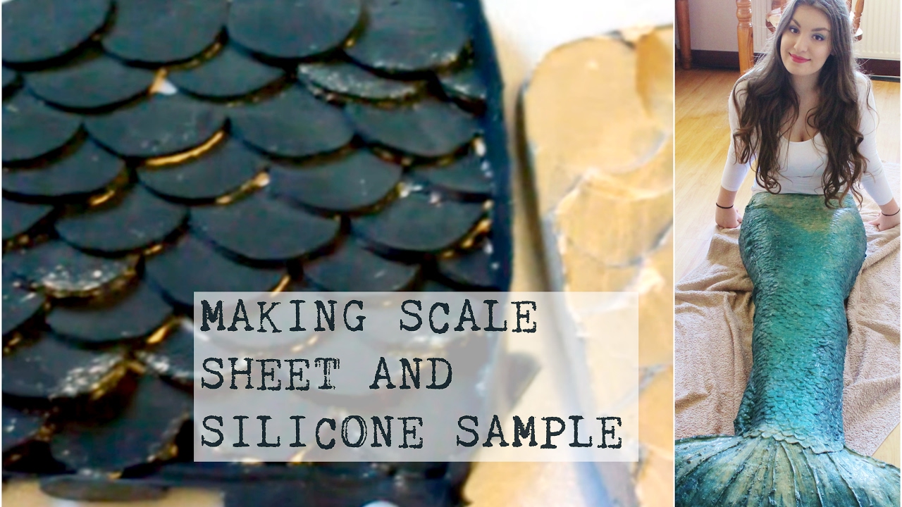 DIY Silicone Mermaid Tail Tutorial #1 - Making Scale Sheet And Scale ...