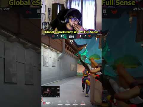 global esports easy win vs full sense in vct pacific stage 2✨#valorantshorts #valorantclips