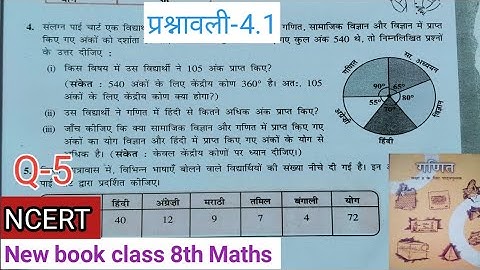 आंकड़ों का प्रबंधन | Bihar Board Class 8th Maths Ex-4.1 Q-5 | Chapter 4 NCERT | प्रश्नावली-4.1