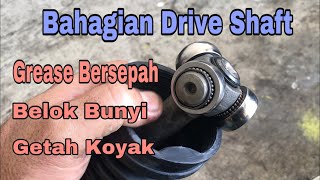 Belok berbunyi katanya drive shaft. Betul ke? Bearing drive shaft mana yang rosak?