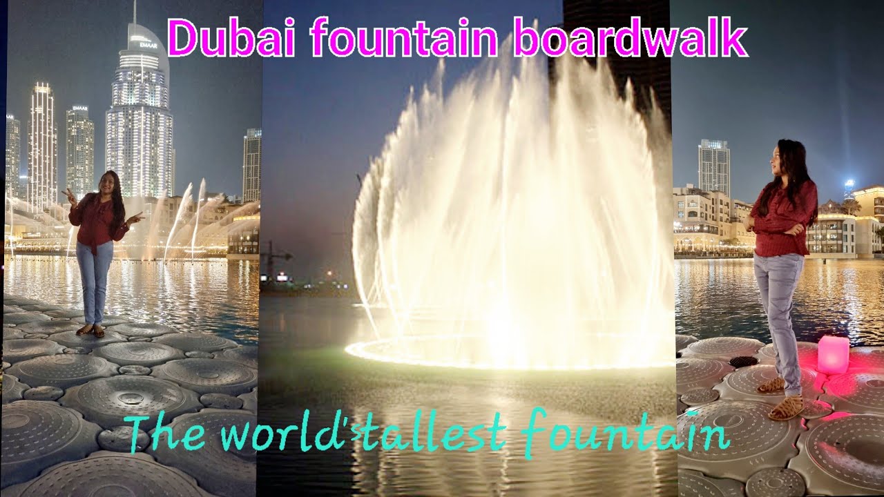 Dubai Fountain Boardwalk 2021/Downtown Zebra crossing rule Dubai