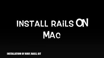RUBY ON RAILS GETTING START : INSTALLATION | TutorialSpot