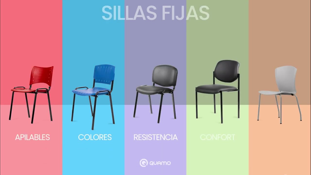 Sillas Fijas Estructurales Quamo. Comodidad, Resistencia, Durabilidad y Estilo