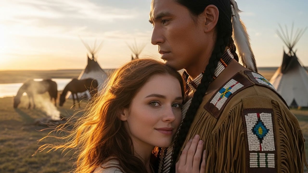 The Silent Sioux Chief Swore Never to Love Again—Until Her Smile Broke His Cold Heart.