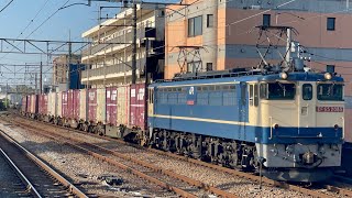 【ef210運用をef65が代走】 74レ新A119仕業ef65-2085号機+コキ20両