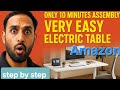 Electric Height Adjustable Table Assembly | Easy Setup in 10 Minutes | Modern Office Desk