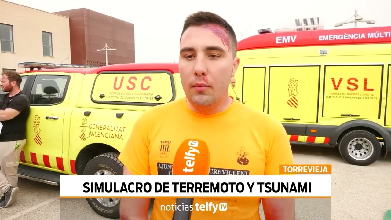 Simulacro de terremoto en Torrevieja