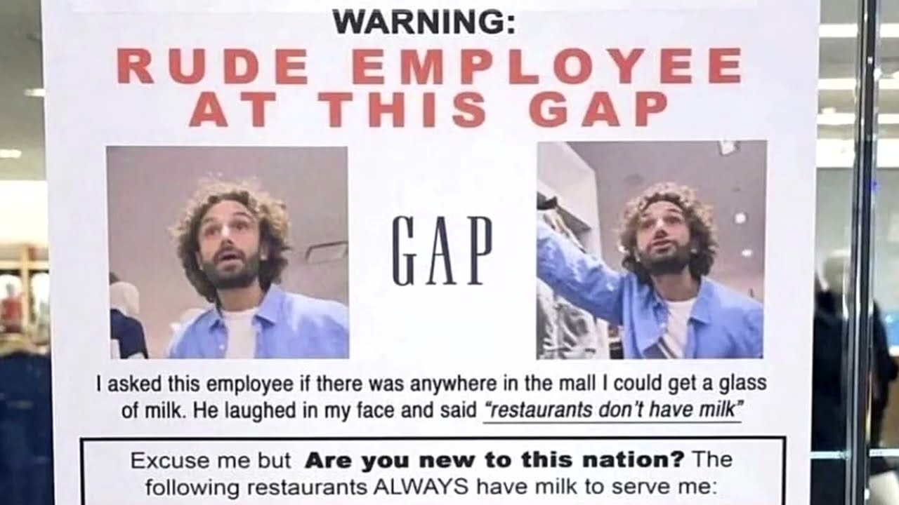 RUDE EMPLOYEE AT THIS GAP YouTube