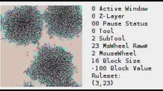Probabilistic, Rule-Combination Cellular Automaton with diffusion and a threshold for 'ignition'