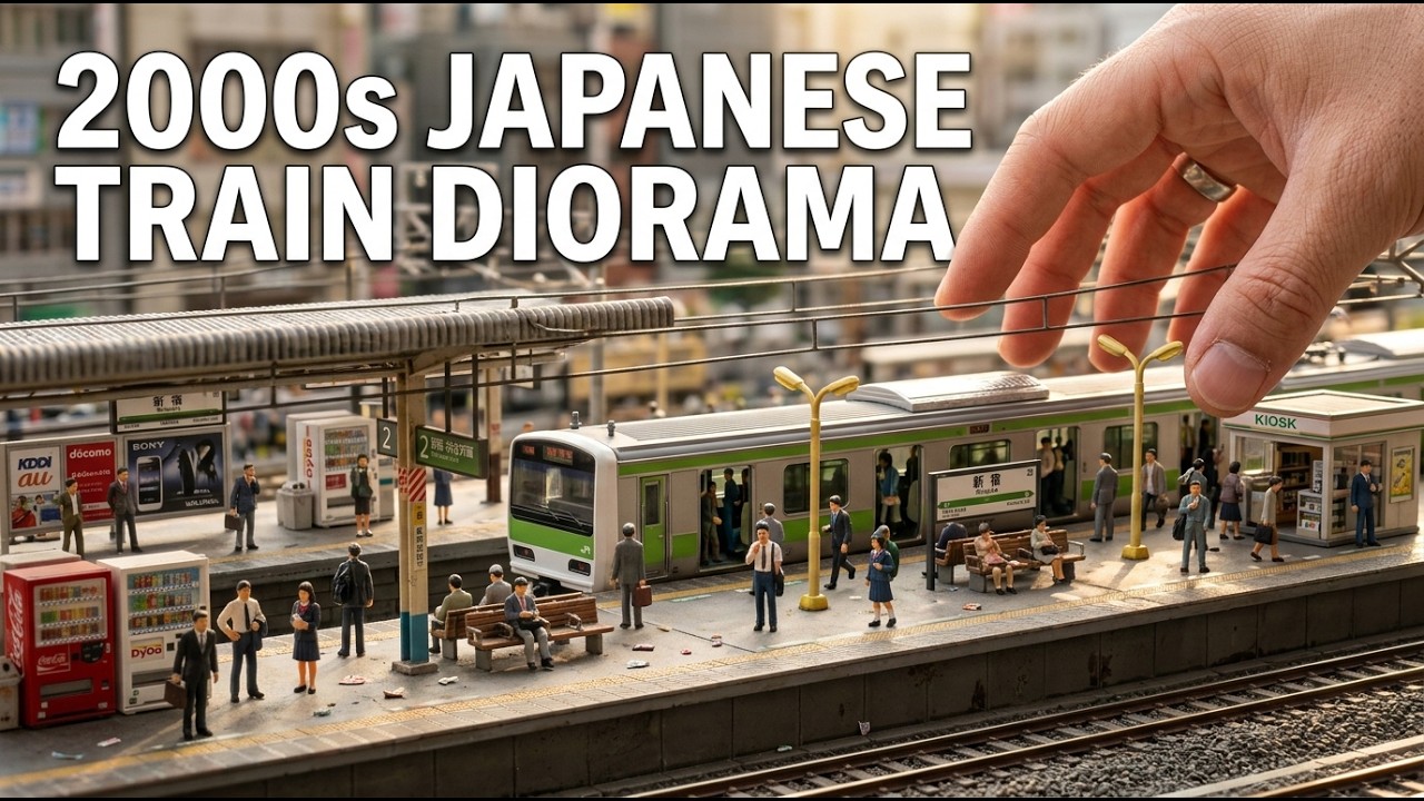 Building a 2000s Japanese Train Diorama – From Scratch to Stunning