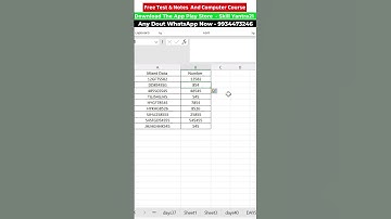 How to Separate Text & Numbers From Mixed data|#excel #exceltips #shorts