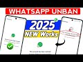 This account cannot be longer use Whatsapp New process 2025 | Whatsapp unbanned Fix solution 100%