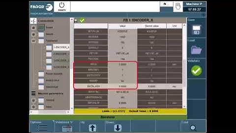 FAGOR CNC 8058/8060 Elite - LeadScrewPitch GearRatio AxisDirection Bcklash