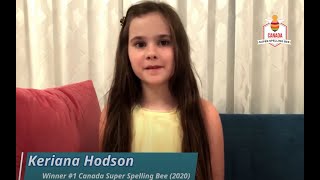 CSSB Top spellers express their passion on Spelling Bee - Canada Super Spelling Bee