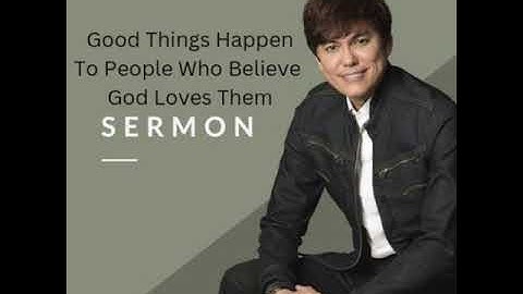 Good Things Happen To People Who Believe God Loves Them - Joseph Prince 23 February 2003