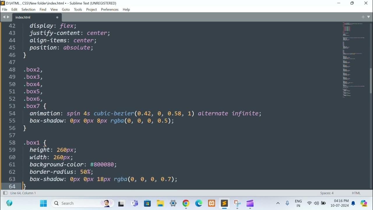 Colorfull Spinner Animation program using HTML and CSS || #html #css # ...
