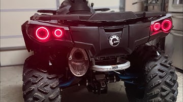 How to Install RJWC Neutrino Tail Lights on Can am outlander/ Can am Renegade