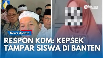 RESPON KDM Komentari Kasus Kepsek Tampar Siswa Merokok Di Banten, Sentil Peran Ortu & Beber Solusi