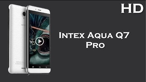 Intex Aqua Q7 Pro launched with 4.5 Inch Display 1700mAh battery, 1GB RAM, Android 5.1 Lollipop