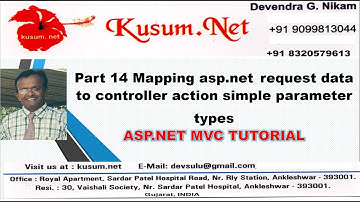 Part 14- Mapping asp net request data to controller action simple parameter types || ASP.NET MVC