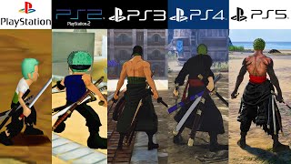 Evolution of Roronoa Zoro in Playstation (20012024) 4K 60fps
