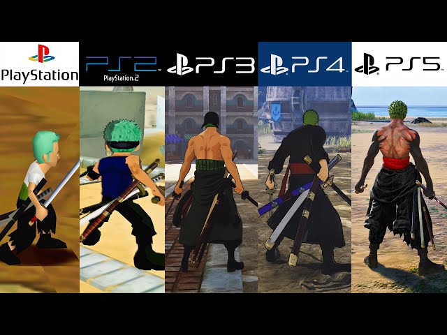 Evolution of Roronoa Zoro in Playstation (2001-2024) 4K 60fps class=