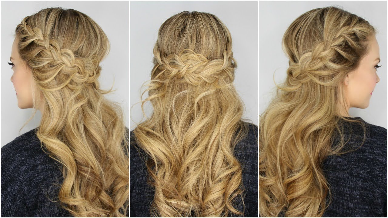 Half Up Lace Braids Missy Sue - YouTube