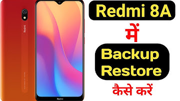 How to backup and restore data in Redmi 8A || Redmi 8A me data backup aur restore kaise kare ||